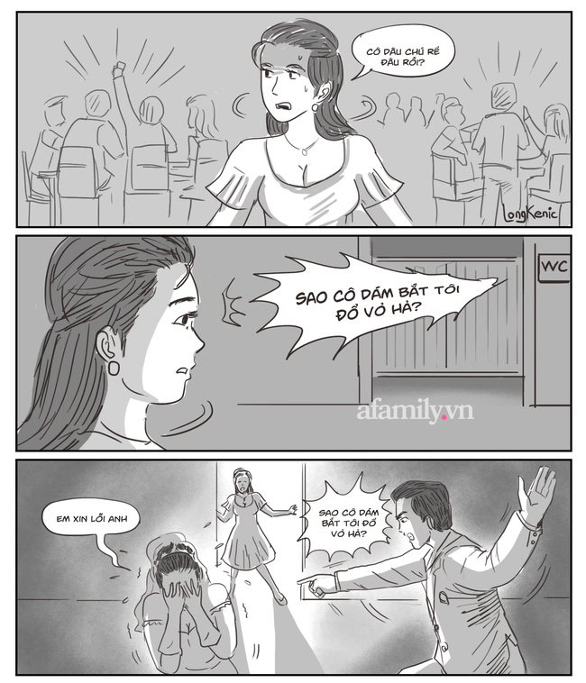 Trong tiệc cưới, cô dâu chú rể bỗng biến mất, tôi đi tìm thì hốt hoảng với tiếng gào thét giận dữ trong nhà vệ sinh-1