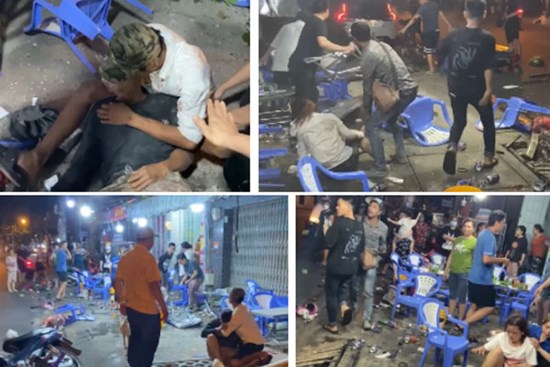 Rùng mình cảnh tượng tan hoang khi chiếc ô tô lao vào quán nhậu vỉa hè, 3 người bị thương nằm la liệt