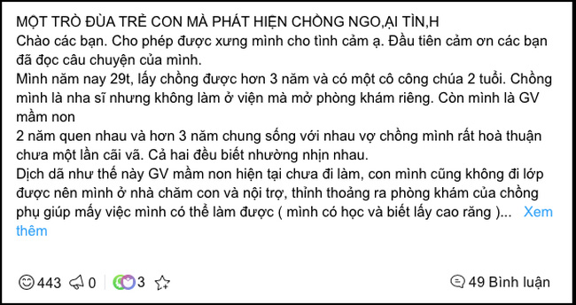 Từ một trò đùa trẻ con lúc sáng sớm, cô vợ lật mặt gã chồng phản bội và quyết định cực gắt khi kẻ thứ ba dám liên hệ với chính thất!-1