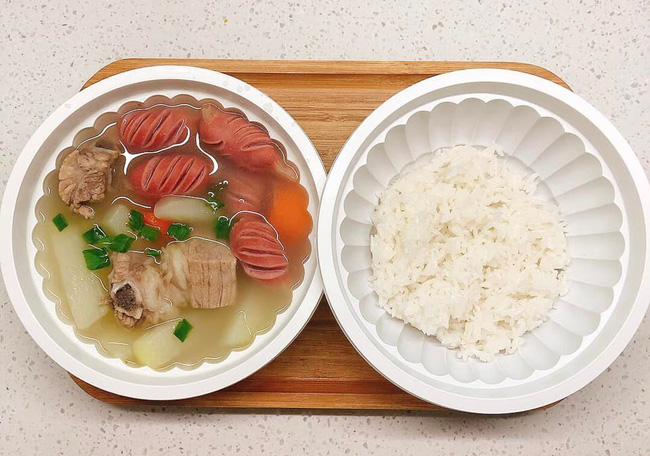 Thực đơn chăm F0 Covid của mẹ đảm Hà Nội: Bữa nào cũng ngon đẹp, không thiếu món gì kể cả bún đậu mắm tôm-3