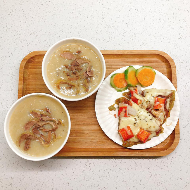 Thực đơn chăm F0 Covid của mẹ đảm Hà Nội: Bữa nào cũng ngon đẹp, không thiếu món gì kể cả bún đậu mắm tôm-7