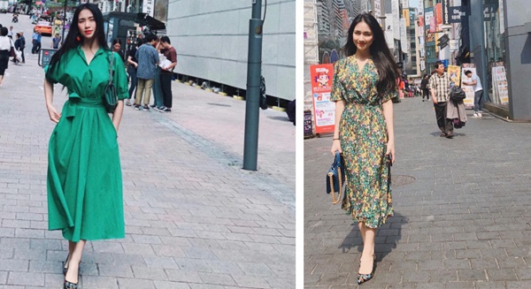 Style của Hòa Minzy thay đổi thế nào khi yêu Minh Hải: Vì chàng mà hết mặc xấu, lột xác thành quý cô hàng hiệu-11