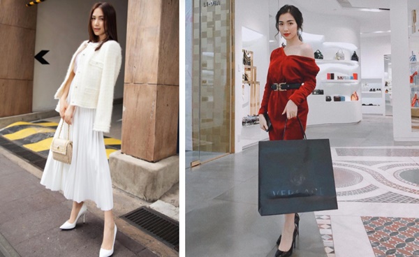 Style của Hòa Minzy thay đổi thế nào khi yêu Minh Hải: Vì chàng mà hết mặc xấu, lột xác thành quý cô hàng hiệu-9