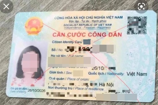 Không nên đăng tải, chia sẻ hình ảnh CCCD lên mạng xã hội