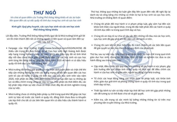 Người trẻ nhất Forbes Under 30 bị tố gạ tình: Trường PT Năng khiếu lên tiếng-1