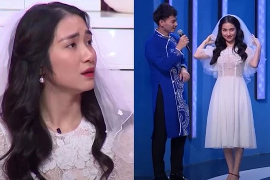 Cảnh Hòa Minzy mặc áo cưới trên sóng VTV, nhắc chuyện 