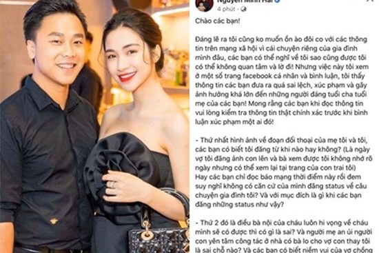 Mẹ ruột bị xúc phạm nặng nề, chồng cũ Hòa Minzy lên tiếng kèm câu chốt hạ cực gắt!