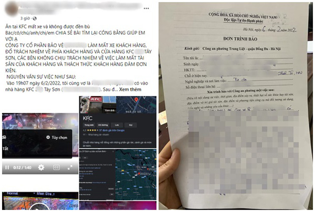 Hai vợ chồng đi ăn KFC bị trộm mất xe SH 120 triệu, quản lý cửa hàng đổ lỗi cho bảo vệ, bảo vệ... hỗ trợ 10 triệu-2
