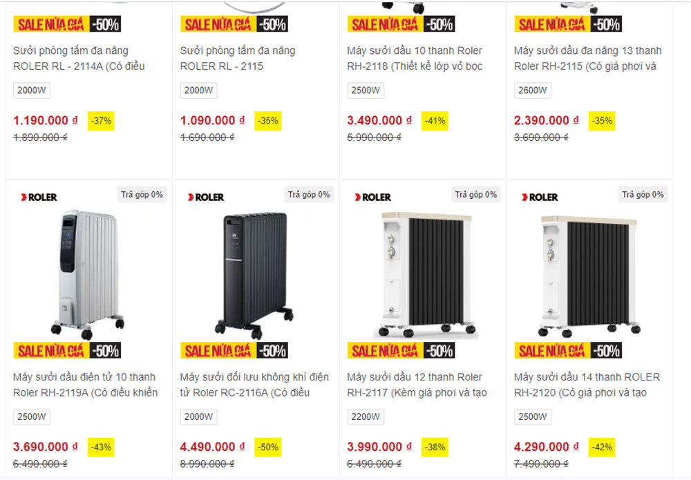 Rét kỷ lục 40 năm qua, máy sưởi giảm giá, cháy hàng-2