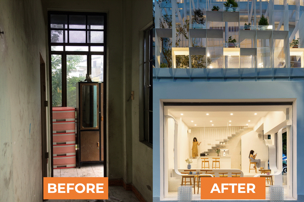 Nhà tồi tàn 18 năm tuổi với 7 thành viên sinh sống lột xác ngoạn mục, khoác lớp áo trắng xinh, đẹp lung linh giữa phố Huế-4