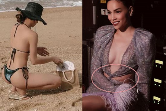 Sau sinh đôi, Hà Hồ vẫn lộ eo to tướng và đây là cách 'chữa cháy'