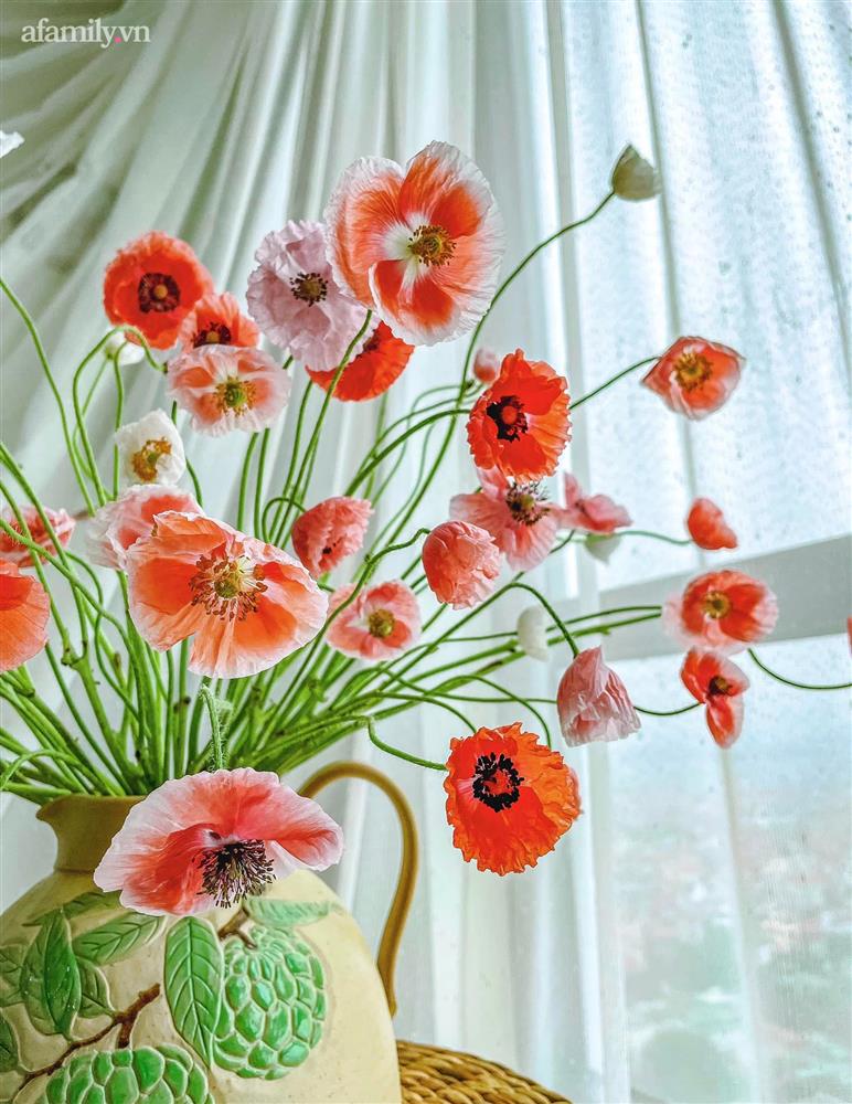 Chị em rộ mốt chơi hoa poppy kiều diễm, chưa tới 200k là được bình hoa đẹp ngây ngất-2