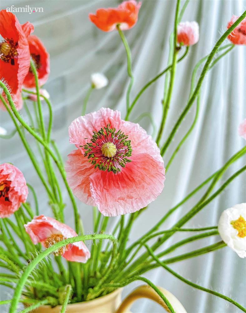Chị em rộ mốt chơi hoa poppy kiều diễm, chưa tới 200k là được bình hoa đẹp ngây ngất-8