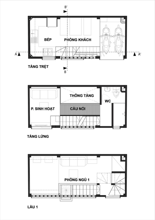 4 người ở trong ngôi nhà siêu mỏng 16,25 m² nằm cuối hẻm Bình Thạnh, Sài Gòn: Không hề bí bách hay mờ nhạt nhờ thiết kế cực độc đáo-19