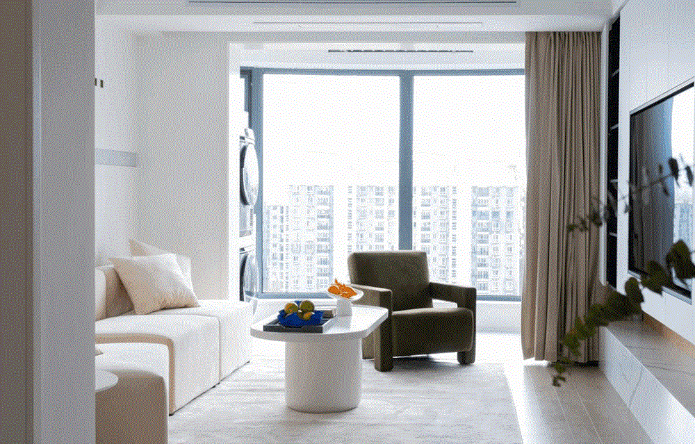 Muốn đón bố mẹ đến sống cùng, chàng trai độc thân dành 4 tháng cải tạo lại căn hộ 94m² thiếu sáng thành không gian sống khang trang đáng ghen tỵ-1