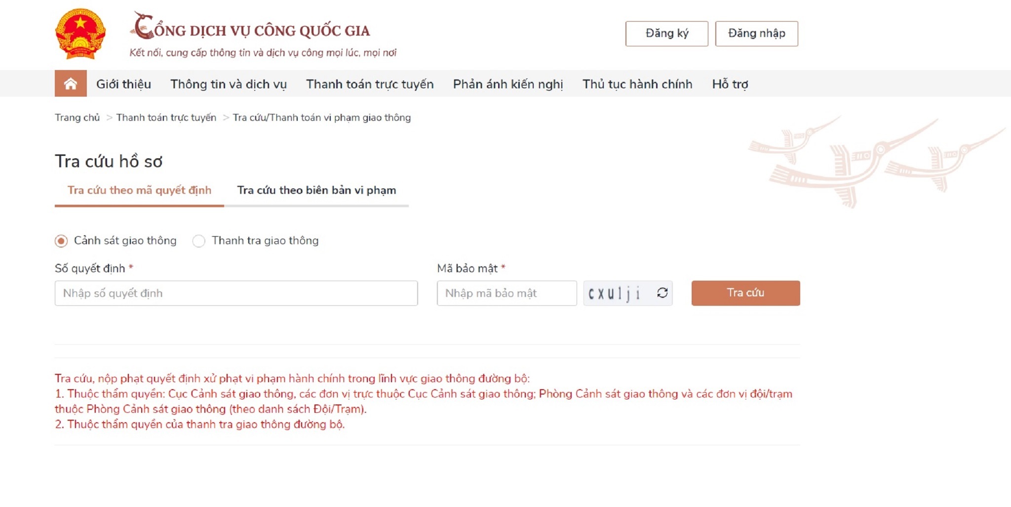 Những lưu ý khi nộp phạt vi phạm giao thông qua mạng-2