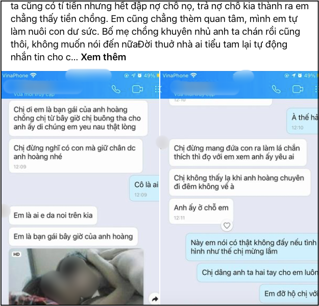 Tiểu tam gửi ảnh giường chiếu rồi ngông nghênh thách: Chị thích thì đọ với tôi, đến khi chính thất&nbsp;nói lời cảm ơn thì mới hốt hoảng xin tha thứ-1