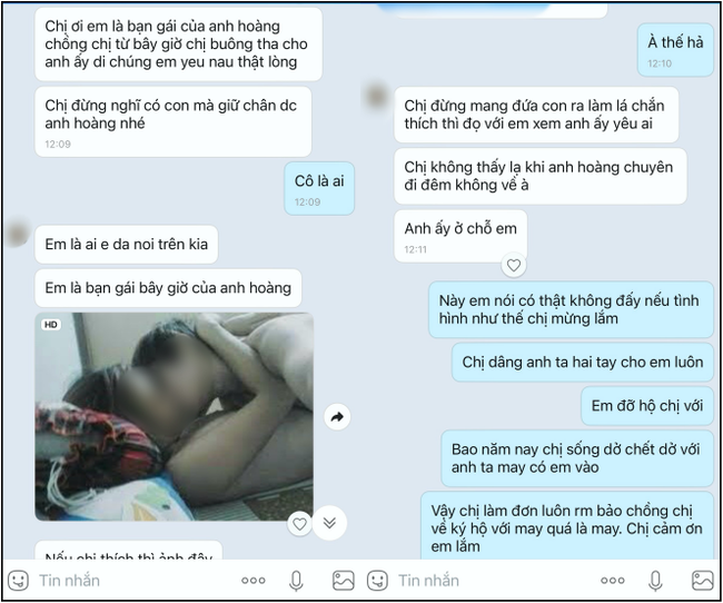 Tiểu tam gửi ảnh giường chiếu rồi ngông nghênh thách: Chị thích thì đọ với tôi, đến khi chính thất&nbsp;nói lời cảm ơn thì mới hốt hoảng xin tha thứ-2