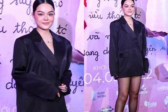 Phạm Quỳnh Anh bị bắt trọn khoảnh khắc tại sự kiện: Blazer rộng, che kĩ vòng 2 giữa tin đồn bầu bí