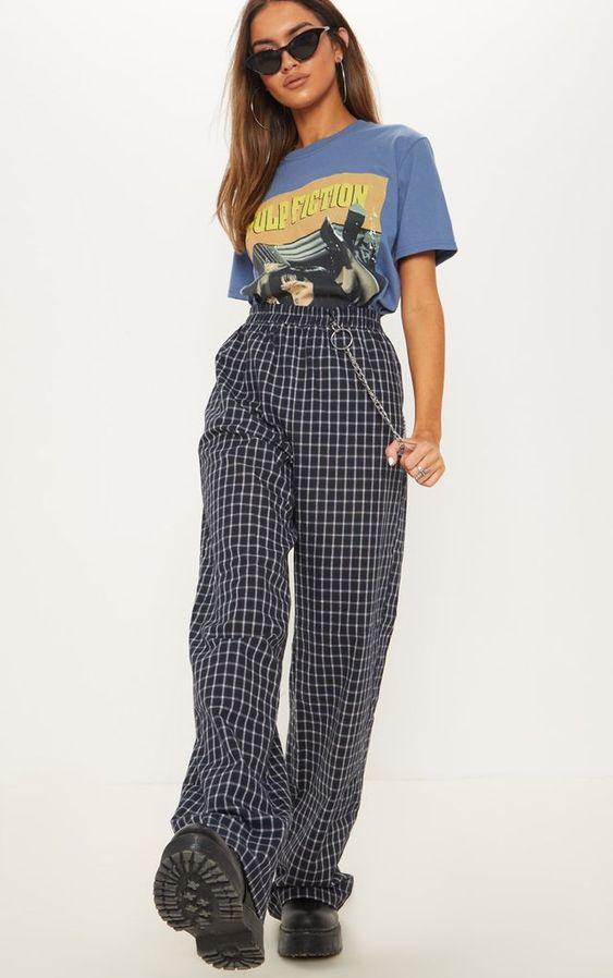 Phối đồ với quần caro ống rộng đẹp đỉnh từ công sở đến dạo phố-5