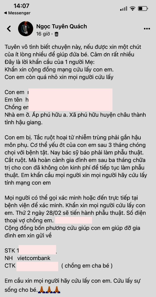 Quách Ngọc Tuyên lên tiếng vụ kêu gọi từ thiện lừa đảo, làm rõ hướng xử lý cho khán giả chuyển 100 triệu đồng-2