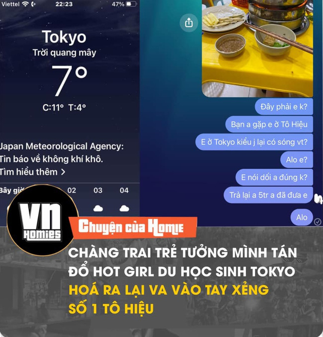 Hí hửng vì quen gái xinh du học Tokyo, chàng trai choáng váng khi phát hiện sự thật về cô nàng, ảnh chụp màn hình điện thoại nói lên tất cả-2