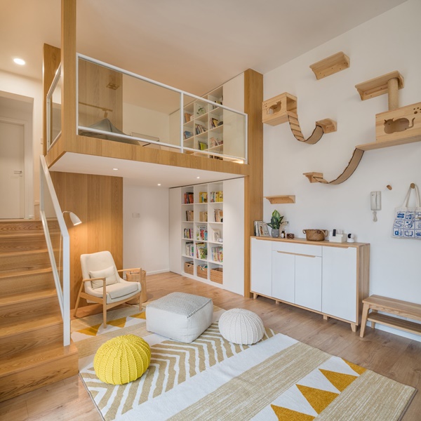 Cặp vợ chồng trẻ thiết kế không gian sống hiện đại với&nbsp;gác xép xinh xắn, đọc sách hay xem phim đều lý tưởng-1