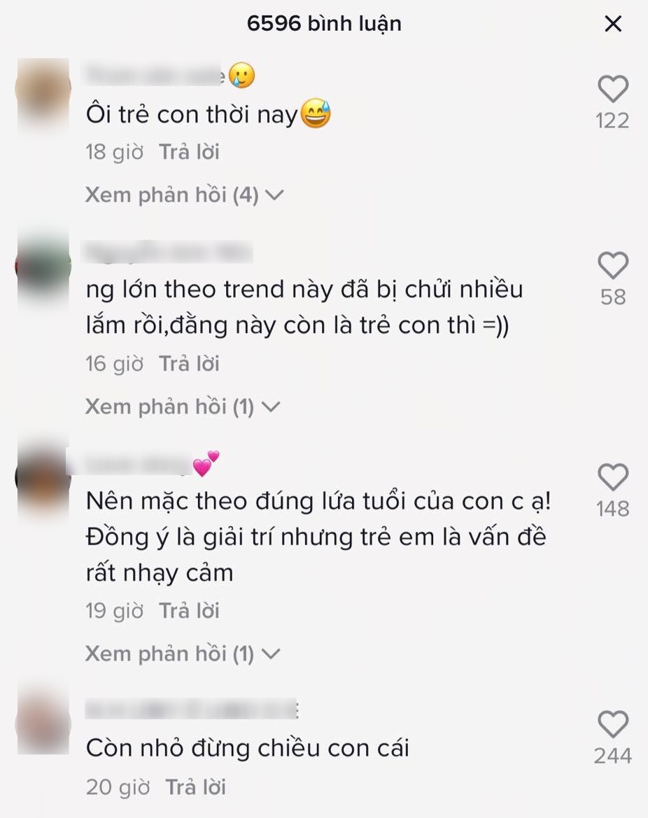 Khi mẹ cho con gái xem tóp tóp quá 180 phút, người lớn lắc đầu ngán ngẩm vì chiếc váy ngắn cũn cỡn của cô bé-1