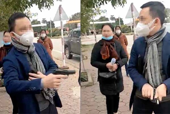 Người đàn ông cầm súng uy hiếp người khác lúc chuyển nhượng sổ đỏ ở văn phòng công chứng