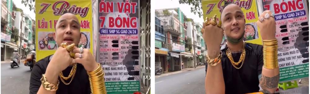 Chủ quán chân gà đeo hơn 50 cây vàng trên người: Khó thở, tay mất cảm giác vẫn thích đeo-4