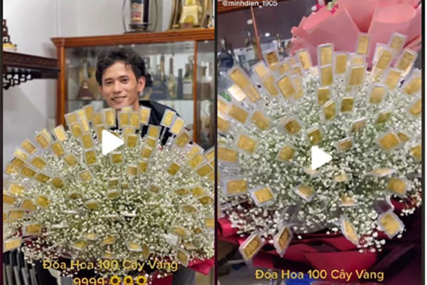 Tình tiết bất ngờ vụ bó hoa đính 100 cây vàng gây xôn xao ở Cần Thơ-3