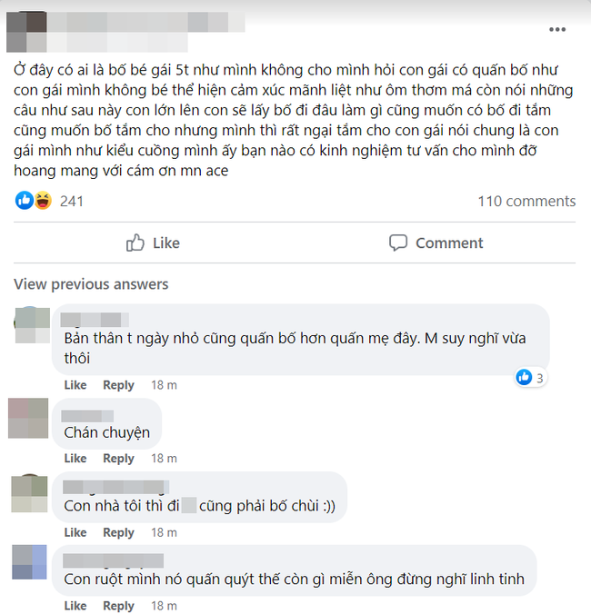 Bố trẻ ngại ngùng, hoang mang vì con gái quá cuồng mình, đòi tắm, ôm hôn, thơm má và lớn lên đòi lấy bố làm chồng-1