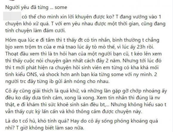 Lén xem trộm điện thoại, chàng trai phát hiện sự thật cực sốc về quá khứ từng chơi some của vợ sắp cưới-1