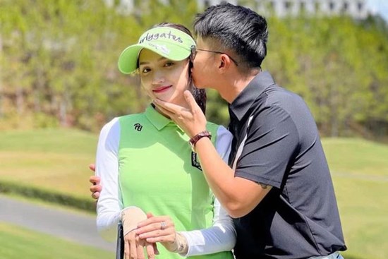 Matt Liu hôn hít Hương Giang trên sân golf, tổ hợp hạnh phúc lan toả cực mạnh ngày 8/3