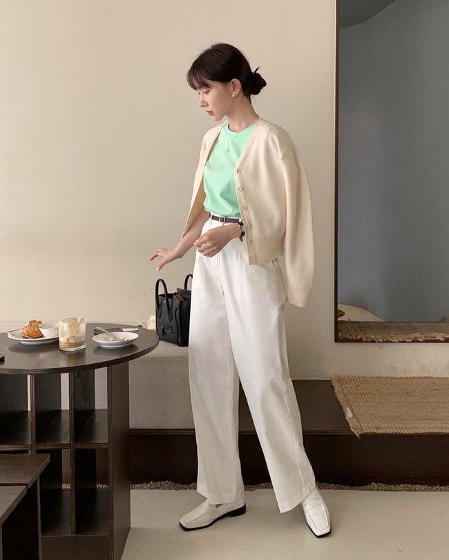 Đừng diện mỗi quần đen, chị em hãy sắm thêm quần trắng để mặc được ít nhất 12 set trẻ trung tinh tế-9