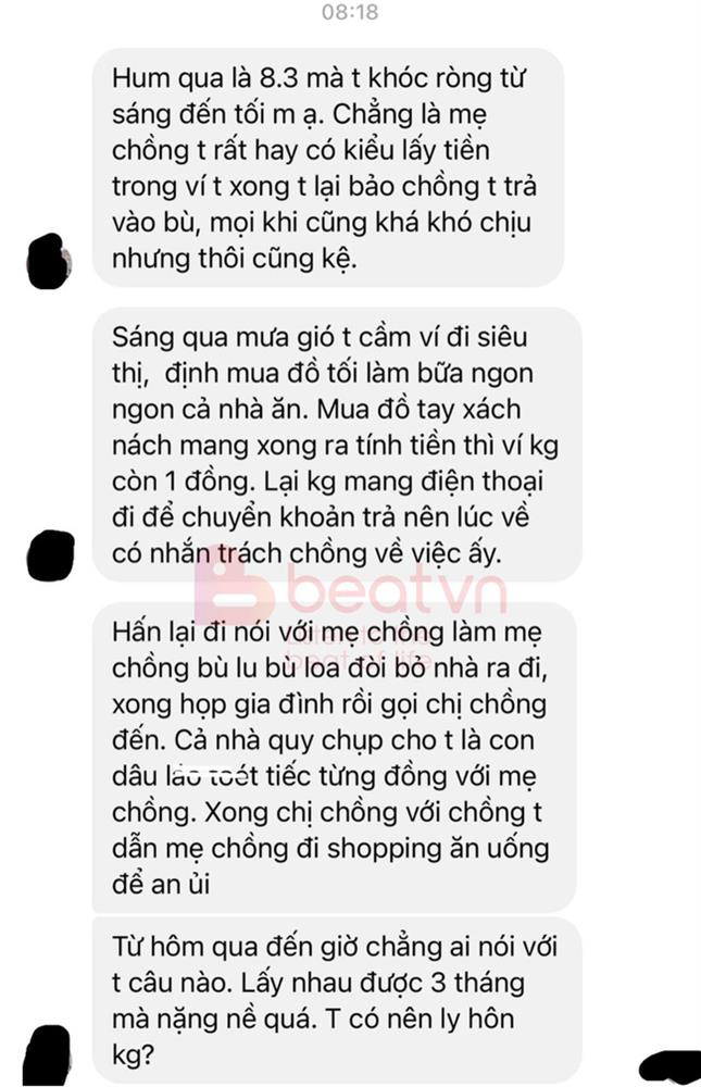 Mẹ chồng tự tiện lấy hết tiền trong ví con dâu rồi bù lu bù loa khi bị hỏi đến, màn cư xử của cả gia đình chồng sau đó gây phẫn nộ tột độ-2