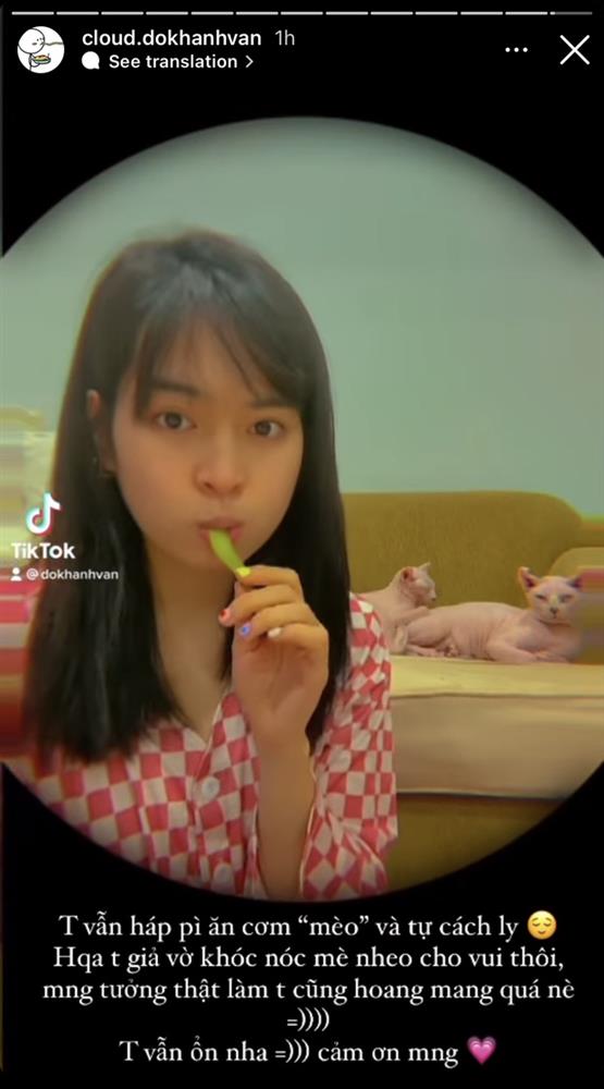 Khánh Vân sau khi gây tranh cãi vì khóc lóc ầm ĩ lúc trở thành F0: Tui giả vờ đó!-3