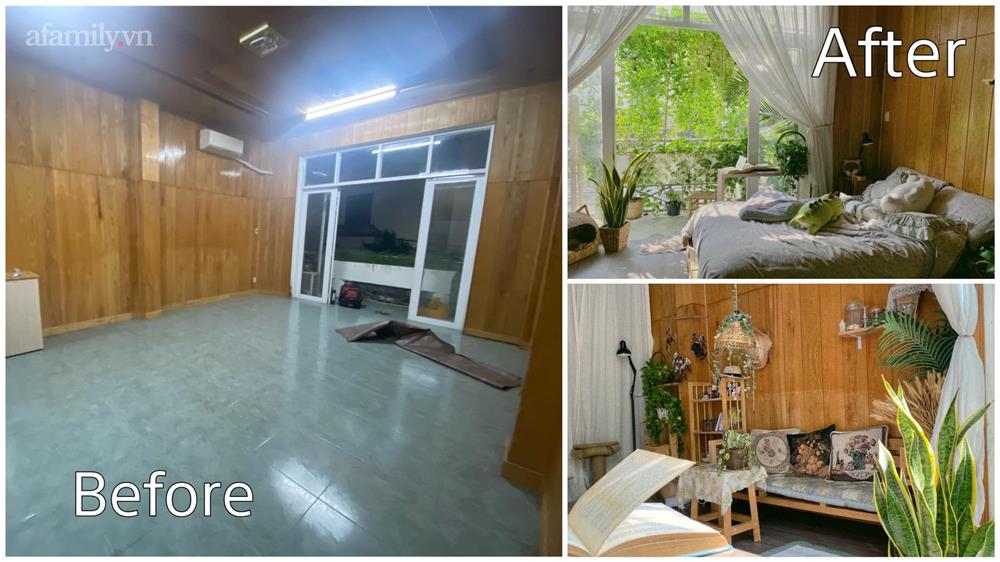 Cô gái 9x ở Quảng Ngãi biến hình” phòng trọ xanh tươi mát mắt ai nhìn cũng mê-1