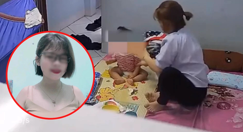 Bé 11 tháng tuổi bị tát liên tục vào đầu, bảo mẫu khẳng định chỉ vỗ nhẹ để dỗ cho ăn-1