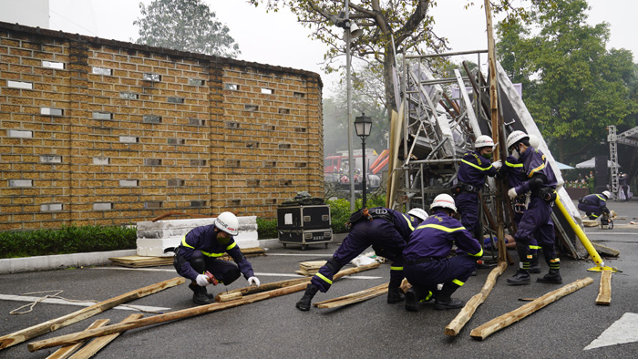 Diễn tập phương án chữa cháy và cứu nạn, cứu hộ cấp thành phố-2