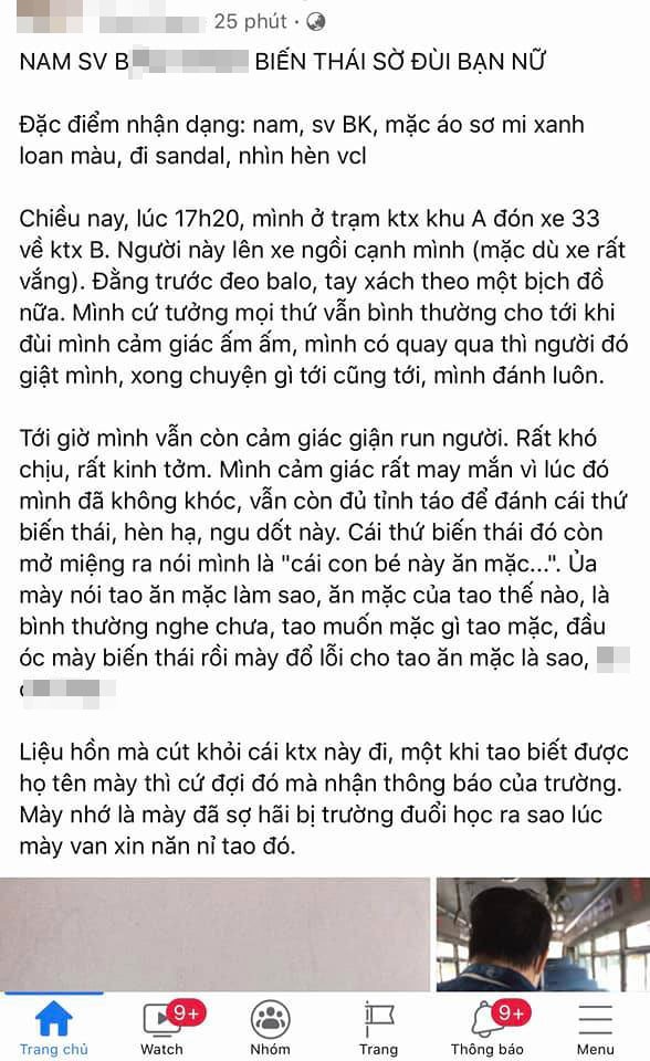 Xôn xao vụ nam sinh trường đại học lớn bị dạy cho bài học sau khi sàm sỡ với bạn nữ trên xe buýt-1