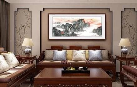 Trước khi treo tranh phong cảnh trong phòng khách, bạn phải nắm được những kiến thức ​​cơ bản về cách treo tranh, tránh phạm phong thủy-2