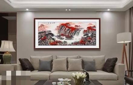 Trước khi treo tranh phong cảnh trong phòng khách, bạn phải nắm được những kiến thức cơ bản về cách treo tranh, tránh phạm phong thủy-3