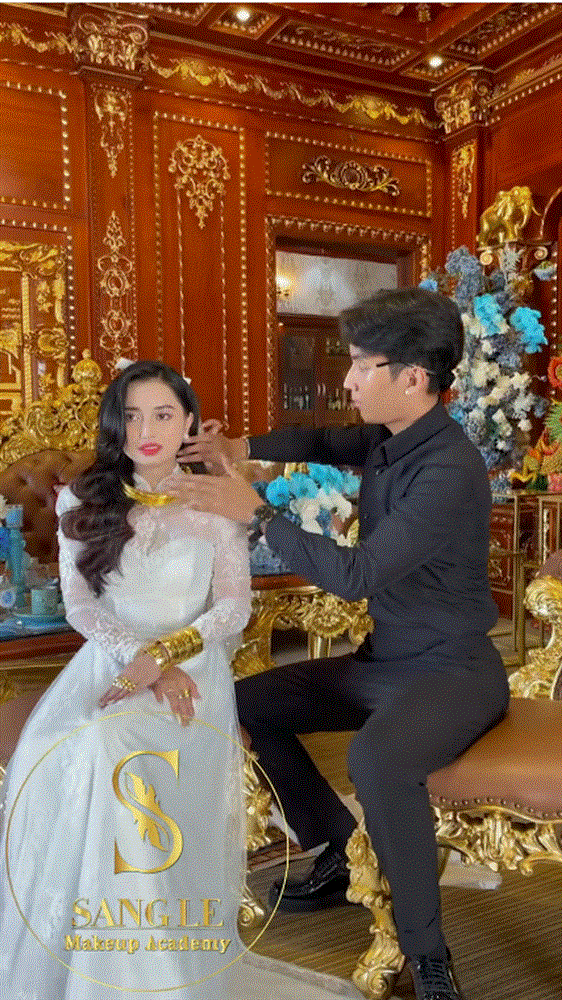 Cô dâu ở nhà dát toàn vàng 24k, nhận hồi môn 10 tỷ, ô tô BMW: Gia thế khủng ở Sóc Trăng-6