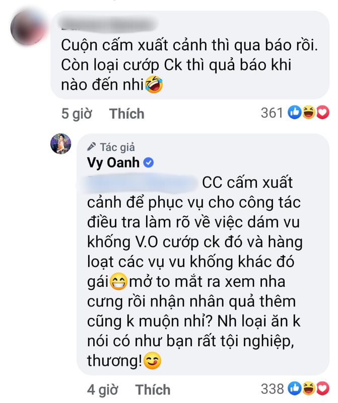 Vy Oanh xù lông đốp chát không kiêng nể khi bị dân mạng mỉa mai: Khi nào thì nhận quả báo giật chồng?-1