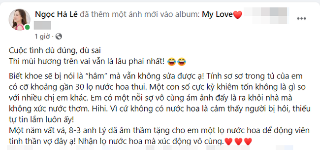Hậu nghi vấn rạn nứt, vợ Công Lý xúc động khoe được chồng tặng một món quà đặc biệt-1