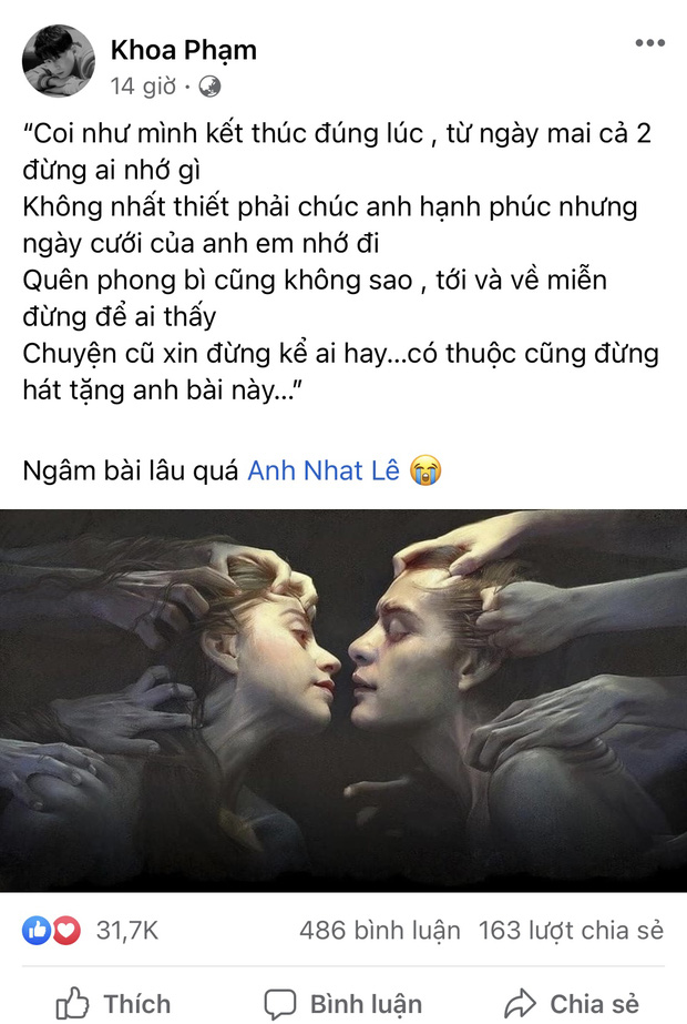 Mới sáng cuối tuần, Miu Lê bất ngờ đăng status yêu cầu Karik 3 chữ, chuyện gì đây?-2
