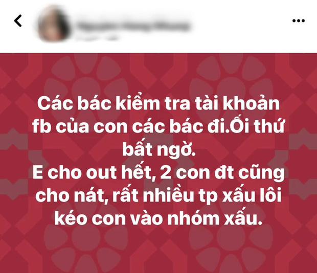 Vợ Xuân Bắc kiểm tra Facebook của con, phát hiện một thứ khiến chị tức đến mức đập vỡ điện thoại, vội cảnh báo trên MXH-1