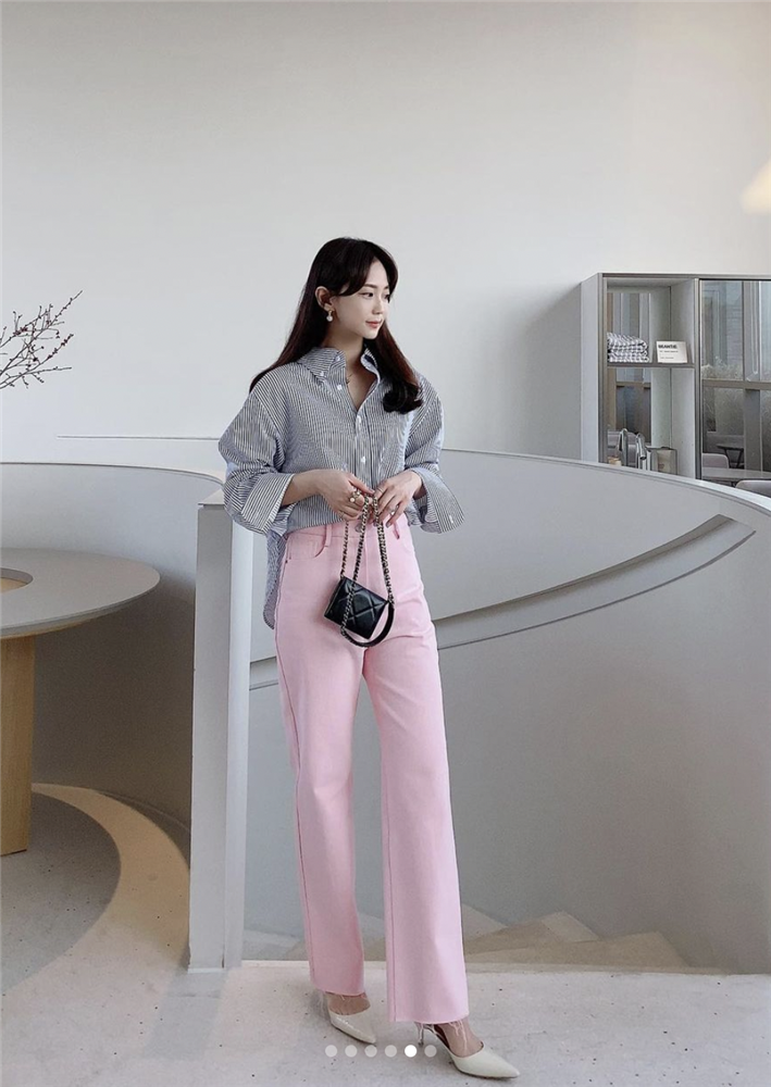 Có một kiểu sơ mi không cần biết béo hay gầy, chị em cứ mặc lên là eo ót thon thả-15