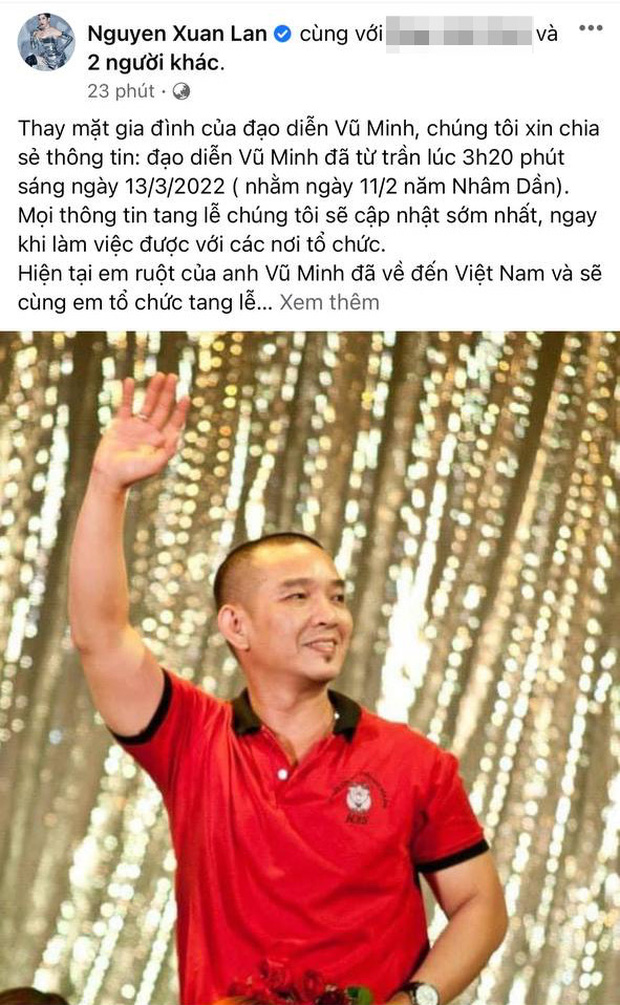 Tin buồn: Đạo diễn Vũ Minh qua đời-1